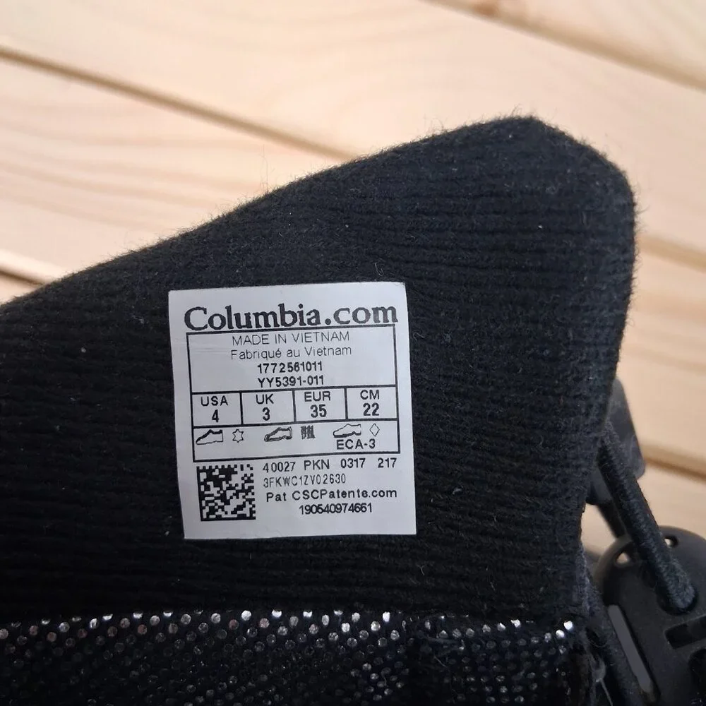 Columbia Snow Boots Bugaboot III Waterproof 200g Insulated Gray Big Kid US 4